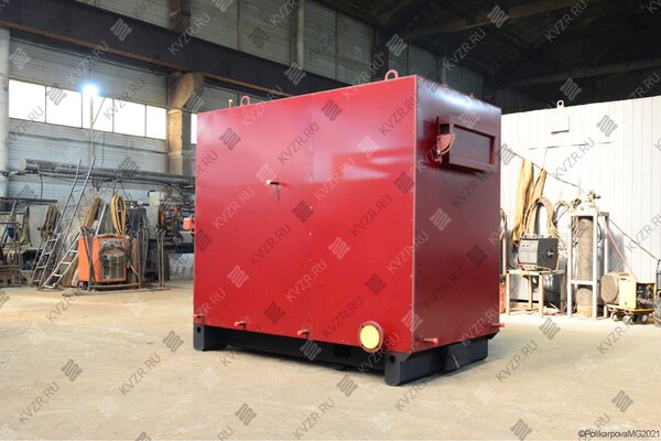 Котел КВД-0.5 МВт на дровах отопительный